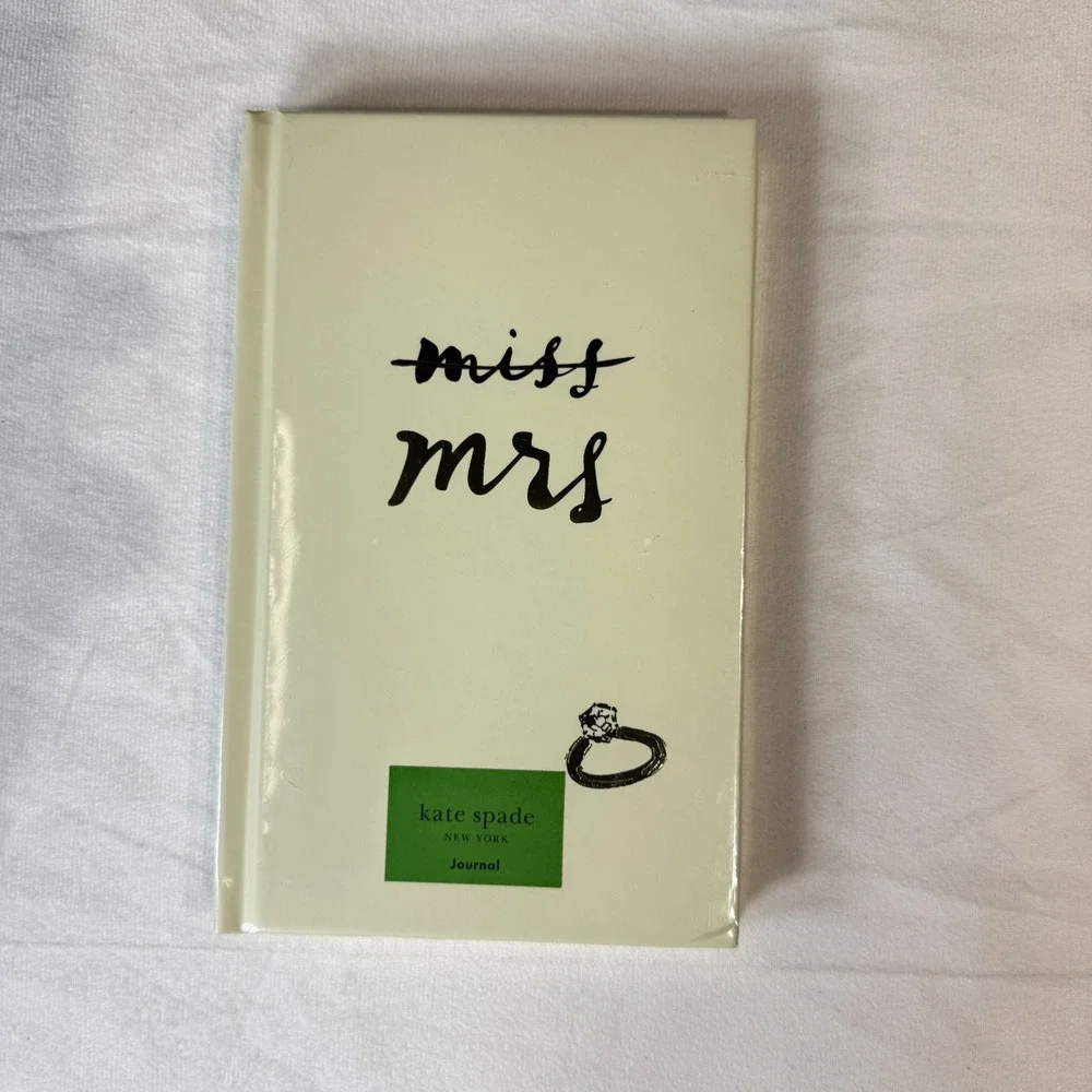 Kate Spade New York Miss to Mrs Journal 200 Lined Pages‎ Ribbon Wedding Gift